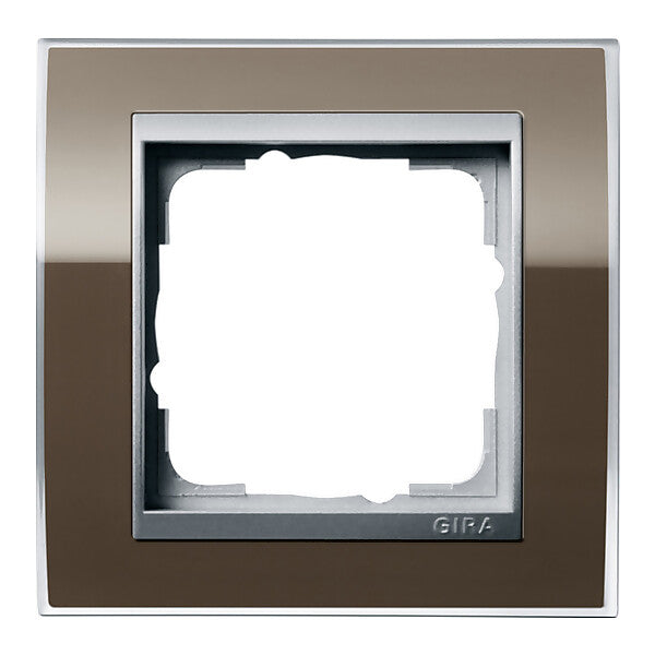 Gira Abdeckrahmen 1fach klar braun 0211766